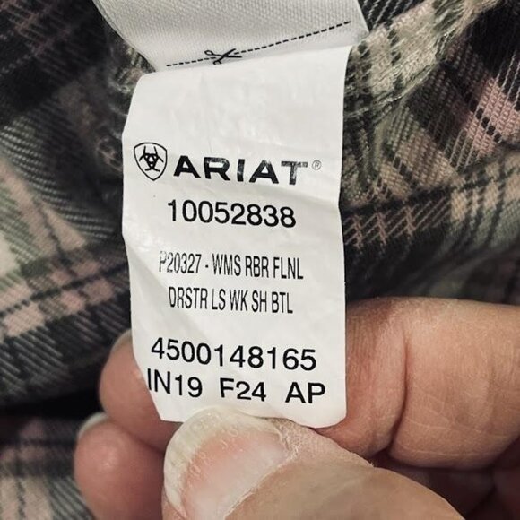 Ariat Rebar‎ Flannel Shirt Womens 2X Plaid Beetle Workwear DuraStretch GAM - Picture 14 of 16